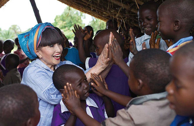 女優・ユニセフ親善大使　黒柳 徹子さん　南スーダンで　(c) UNICEF South Sudan/2013/Knowles-Coursin