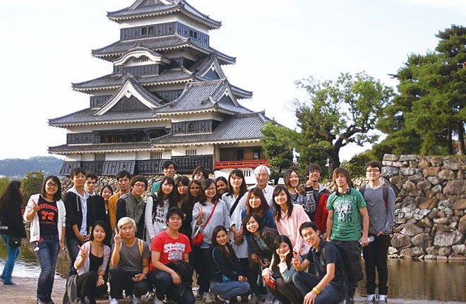 Study trip to Matsumoto Castle in Nagano Prefecture with my fellow MEXT scholars in 2012