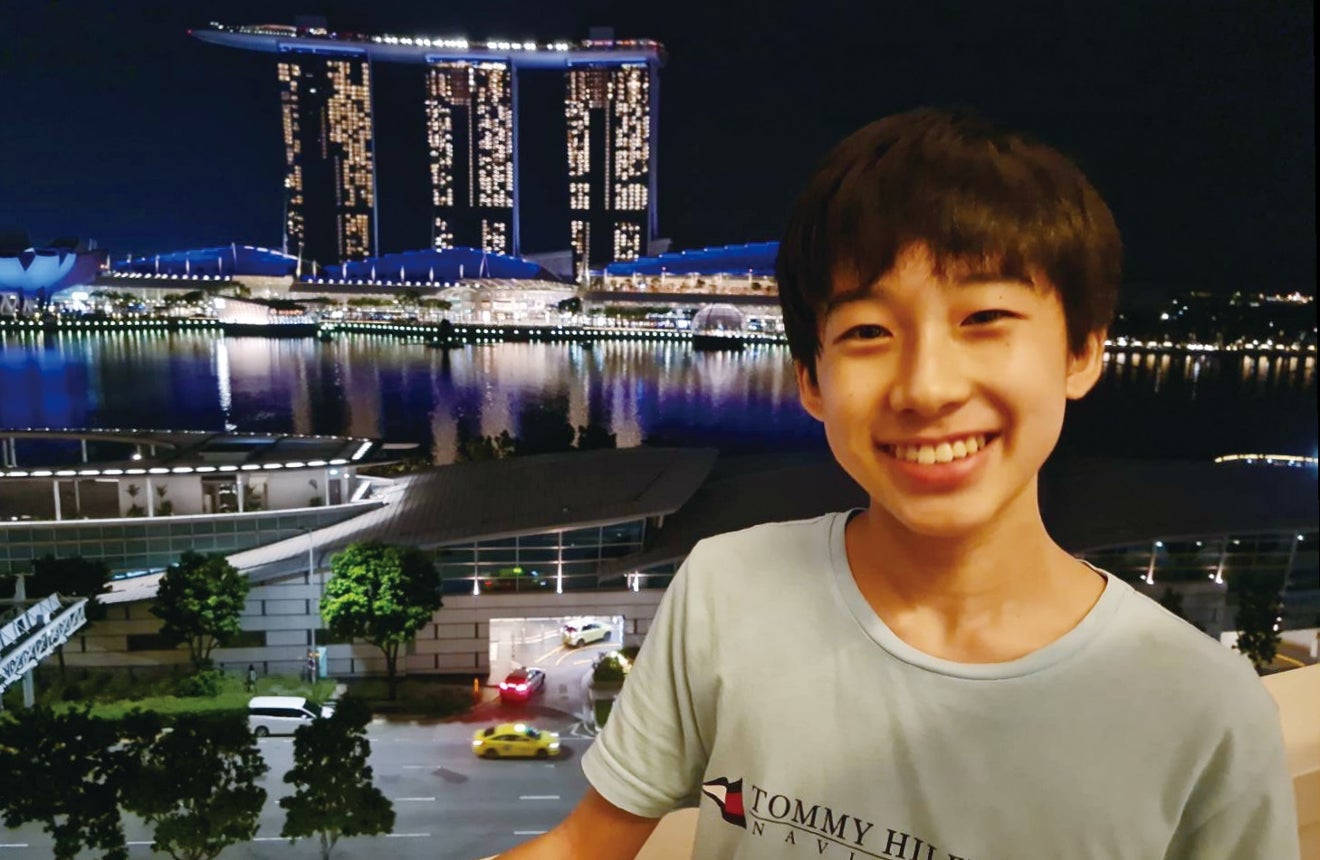 海城中学 2年生 米倉 悠史さん「日々努力をし続けたシンガポール生活」